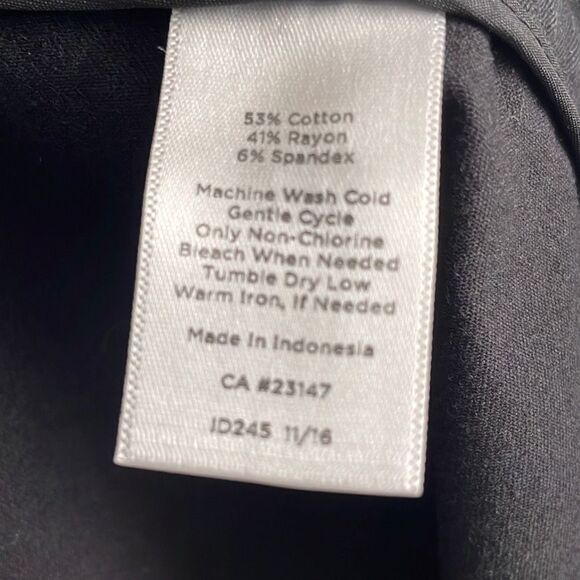 Talbots Pants 14 Black Cropped Straight Leg Trousers‎ Professional Chatham Crop - Picture 8 of 10